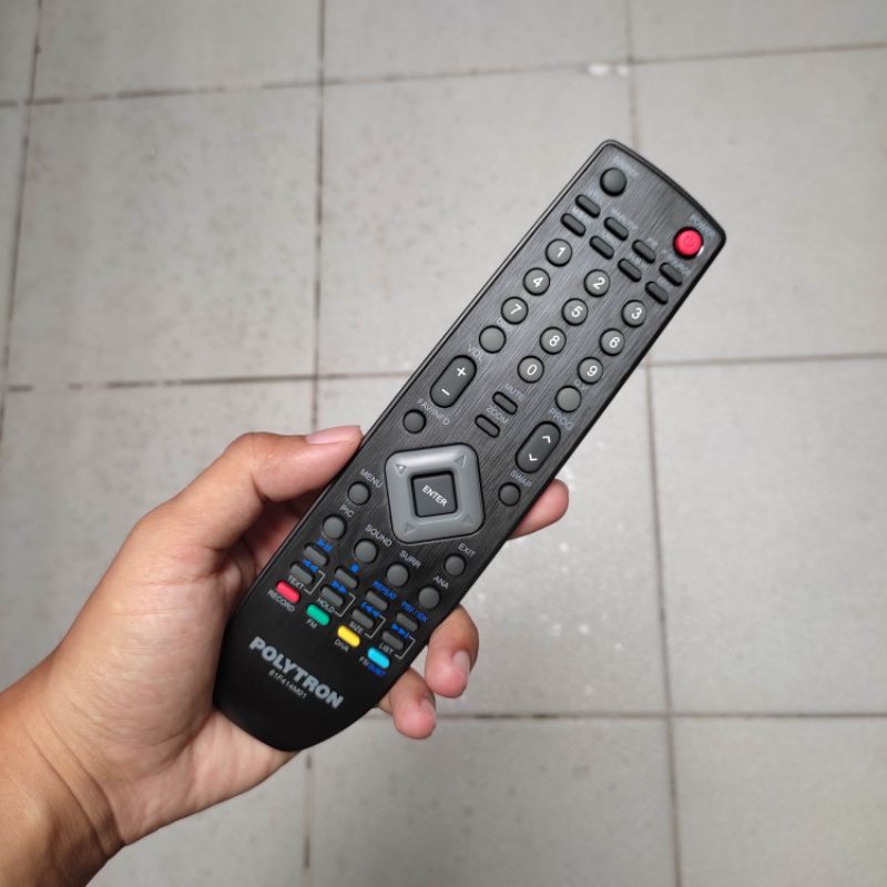 Remot TV POLYTRON Slim/LCD/LED Terbaru 100% Original - Remot POLYTRON TV LED Original - Remot LED PO