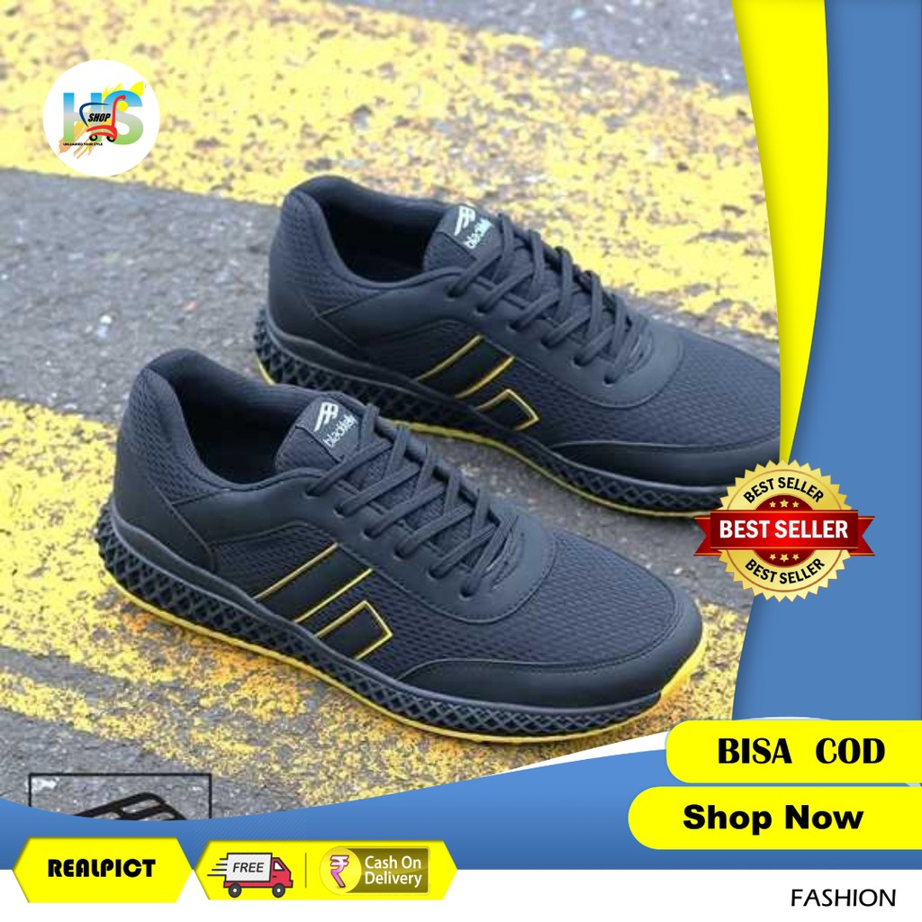 Sepatu Sneakers Casual Pria I Sepatu Pria Blackkelly NC BKS 361