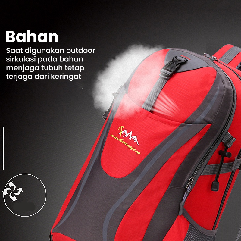 Highland Tas Ransel Pria Backpack Tas Sekolah Kerja Tas Gunung Travel Tas Punggung Anti Air TR111