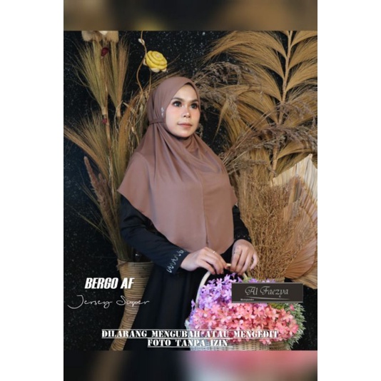 (((Original DOI))) Hijab instan Maryam Tali jersey AL-FAEZYA