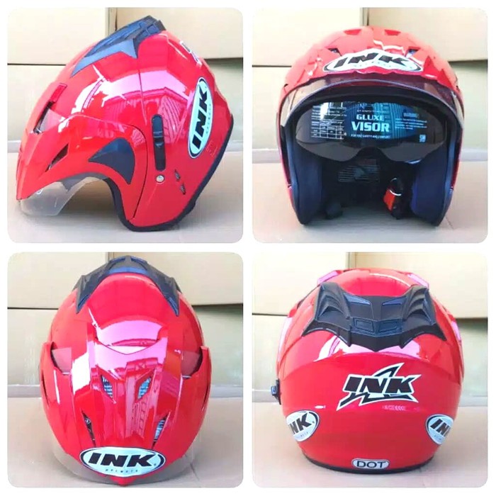 

HELM JP8 REPLIKA MERAH FERARI FREE BUBLE WRAP DAN KARDUS