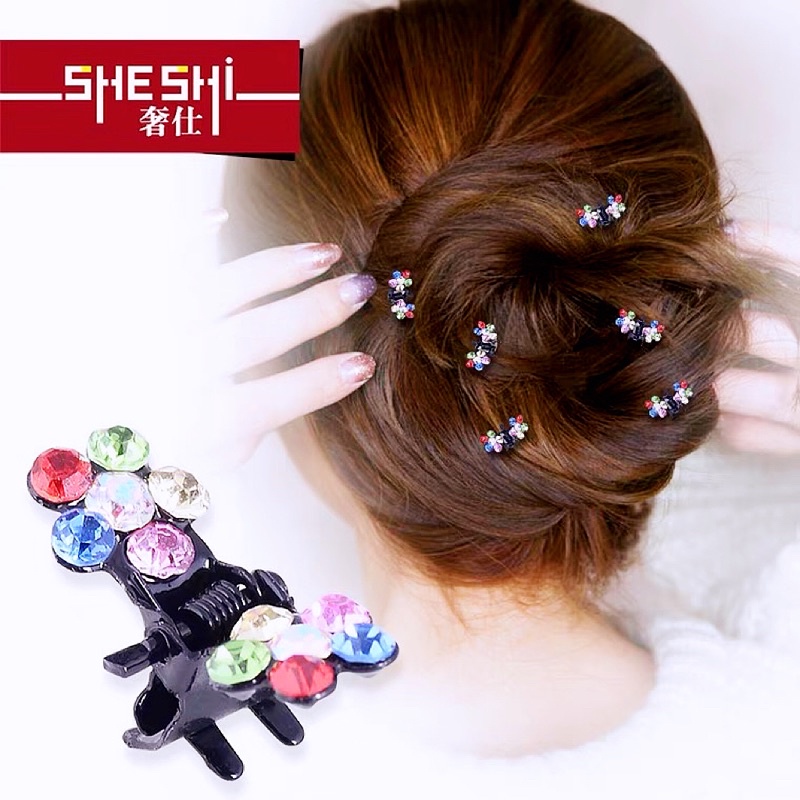 DELUNASHOP HARGA PER 12 PCS JEPIT RAMBUT MINI KECIL JEPIT RAMBUT PERMATA BLING BLING PIN RAMBUT