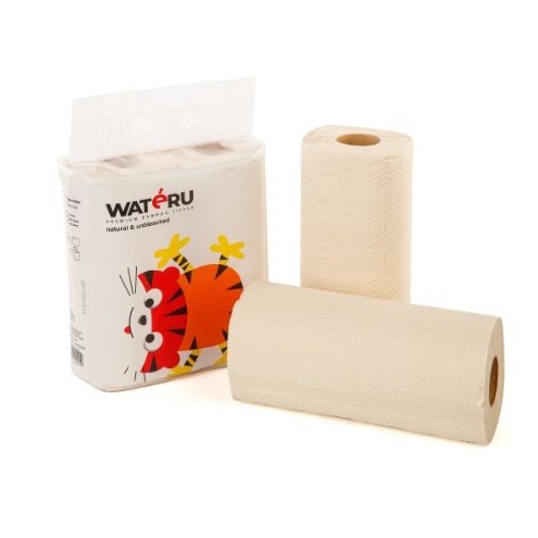 Wateru Premium Bamboo Tissue - Kitchen Towel (2 rolls x 70s)