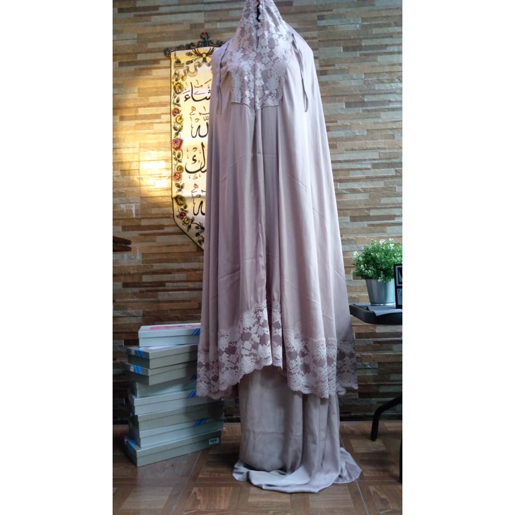 Mukena Poeti Silky Polos