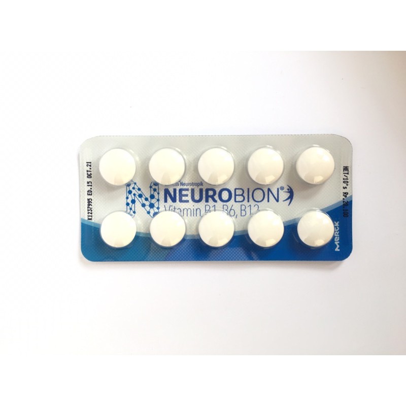 neurobion 1000 / neurobion putih / multivitamin / neurobion 10 tablet