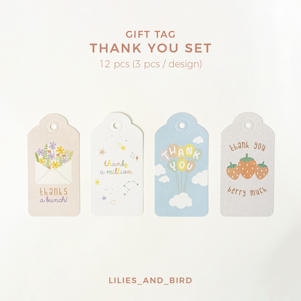 

Gift Tag Set | Thank You Series