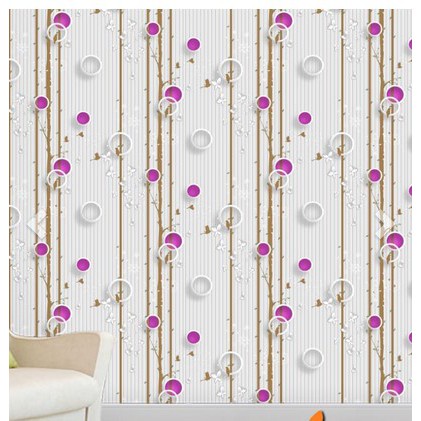 PAKET 5ROLL Walpaper Dinding Wallpaper Stiker Dinding Motif Polkadot 3D Wallpaper Ruang Tamu Aesthetic