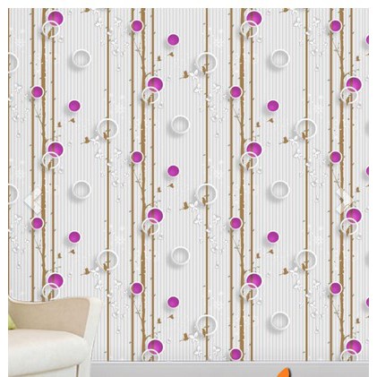 PAKET 5ROLL Walpaper Dinding Wallpaper Stiker Dinding Motif Polkadot 3D Wallpaper Ruang Tamu Aesthetic