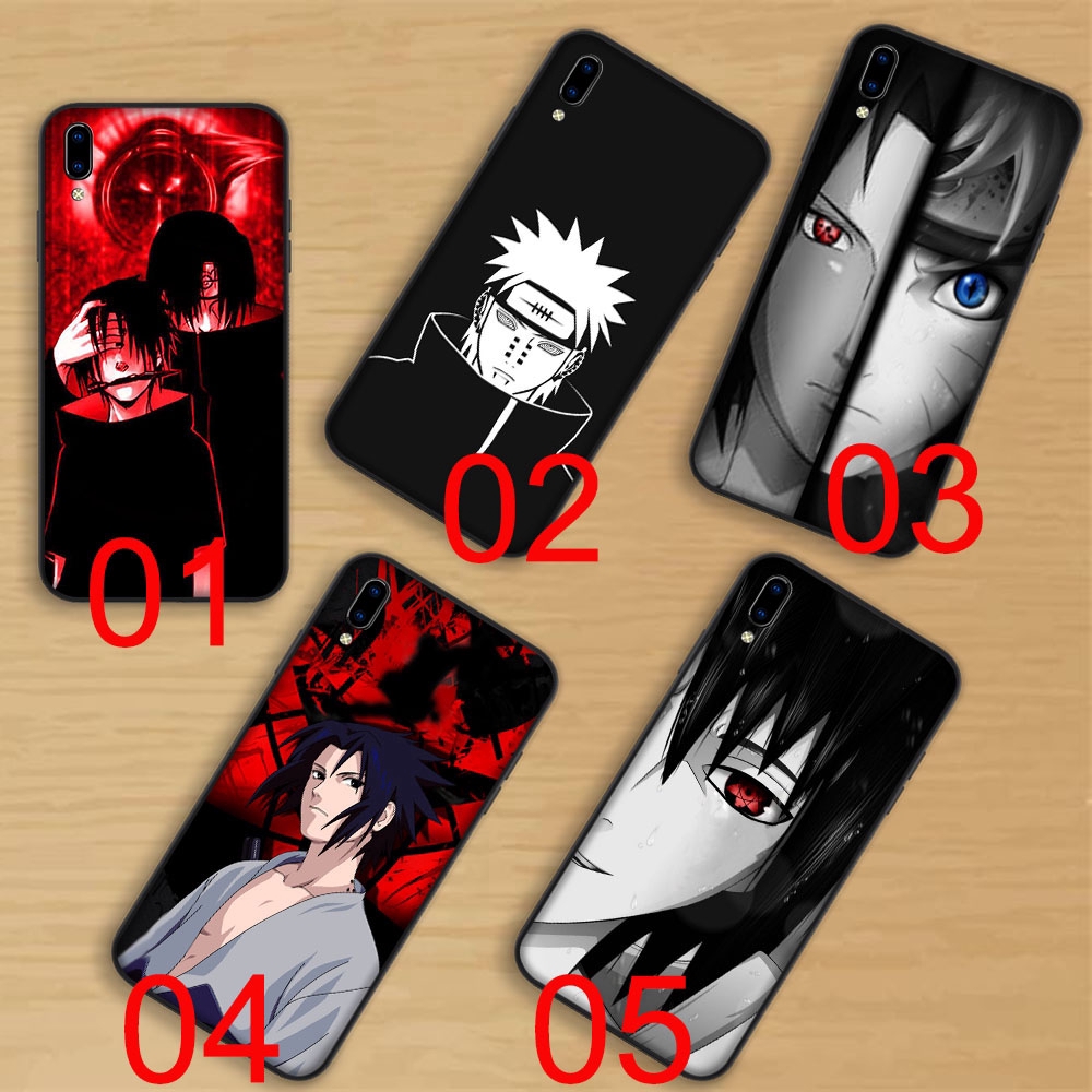 Soft Case Warna Hitam Motif Anime Naruto Untuk Vivo Y20 Y12 Y15 Y19 Y30 Y50 S7 X50 Iqoo Pro Shopee Indonesia