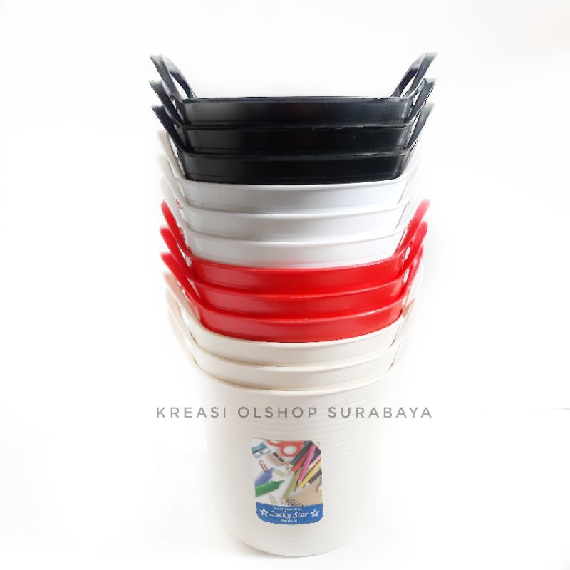 

Tempat Alat Tulis / Tempat Pensil Bulpen Bentuk Ember Unik Murah (READY STOK)