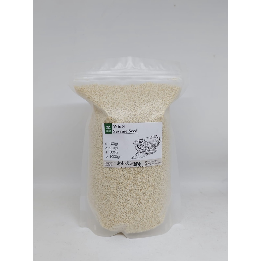 

Wijen Putih 500gr - Sesame Seed 500gr