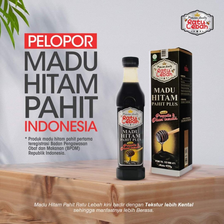 

Madu Hitam Pahit Plus propolis Ratu Lebah ( Madu Diabet, Kolestero