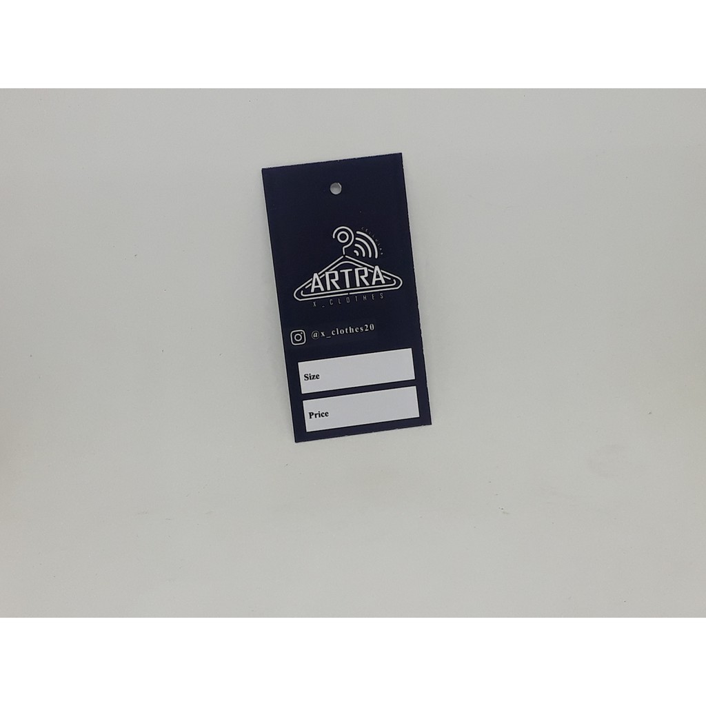 

[500pcs] Hangtang Label 2 sisi untuk Pakaian/Hijab/Kemeja Free Desain2
