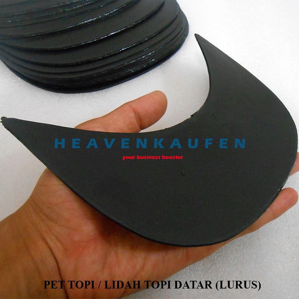 Pet Topi / Lidah Topi Datar Rata Lurus Untuk Snapback Topi Distro