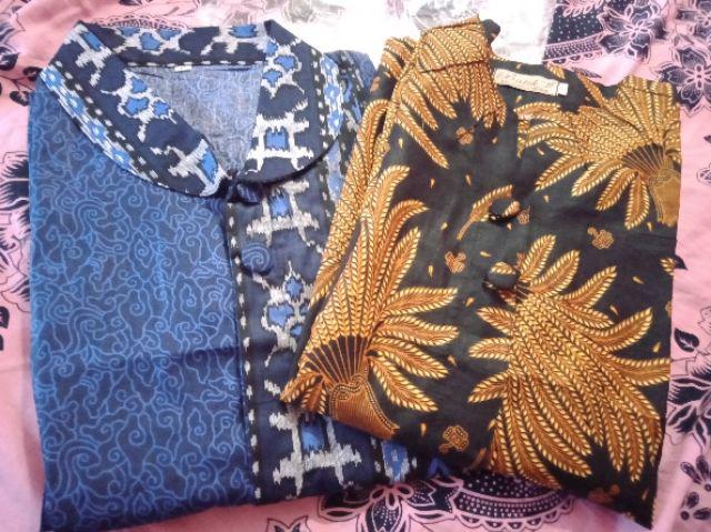 Batik Couple Motif Daun Salam Seragam Batik Baju Batik