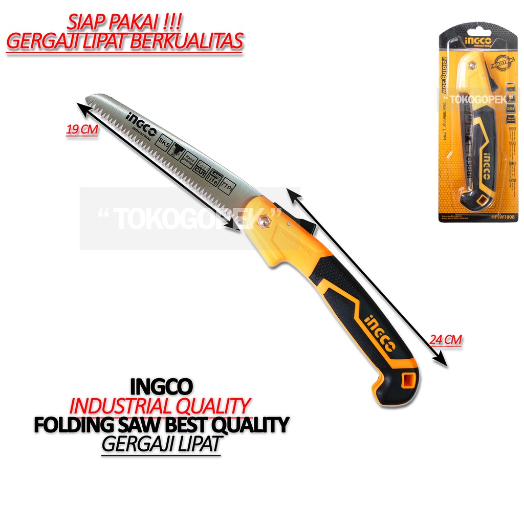 GERGAJI KAYU LIPAT PORTABLE RINGAN - INGCO INDUSTRIAL