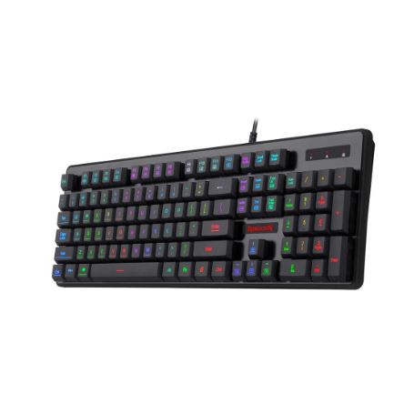 Keyboard gaming redragon membrane semi mechanical wired usb fullsize 104 keys dyaus 2 k509 rgb k509rgb k-509