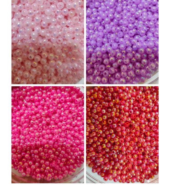 

New Promo995LU MUTIARA RINGAN SEMI PELANGI 4mm 10gr