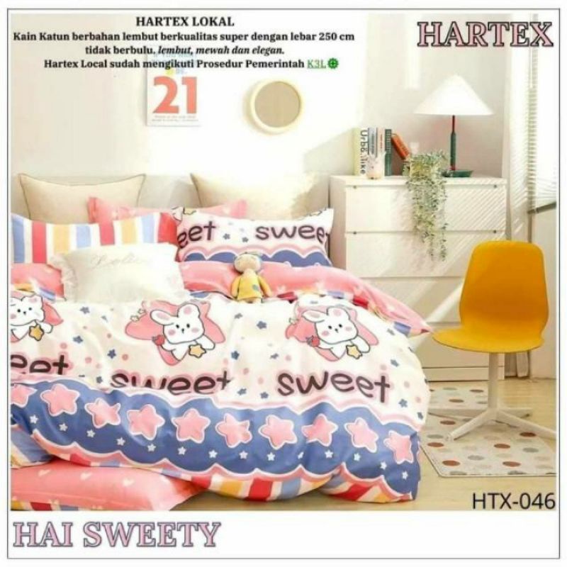 ✨RUMAH SPREI MEDAN✨ ✔NEW‼SPREI KATUN LOKAL MOTIF HAI SWEETY
