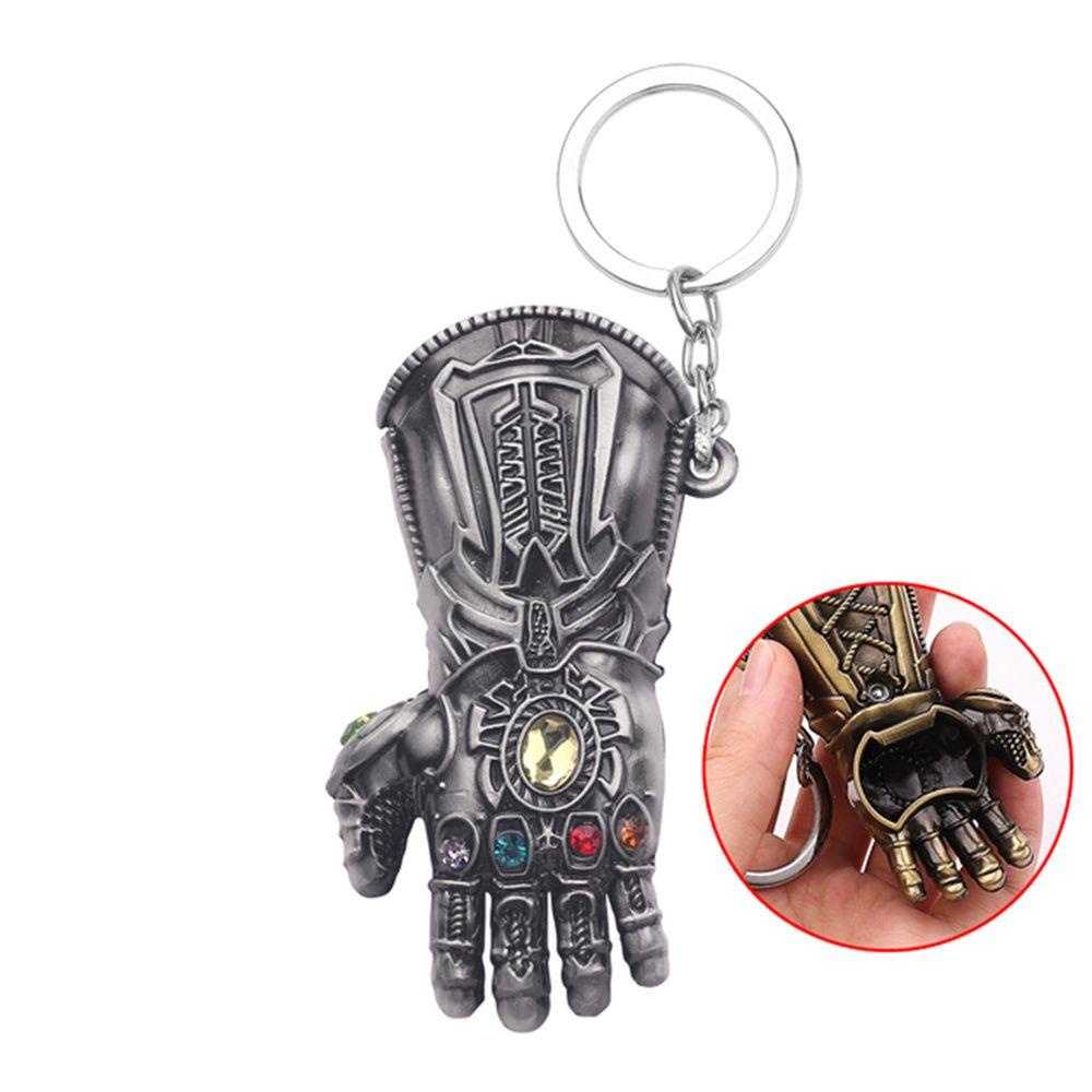 Lanfy Thanos Gantungan Kunci Mainan Anak Kreatif The Avengers Mobil Liontin Liontin Hadiah Cosplay Keyring