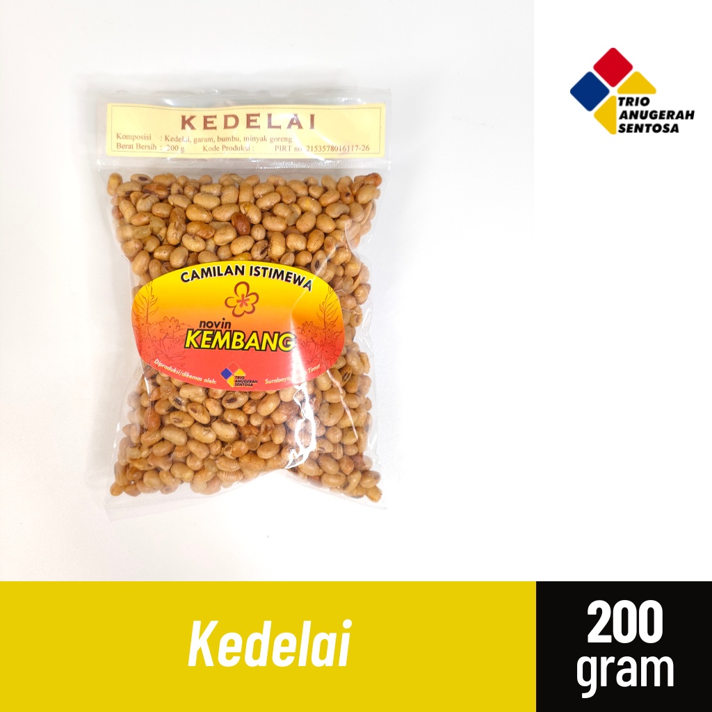 

Snack Kacang Kedelai Goreng 200gr - Camilan merk Kembang