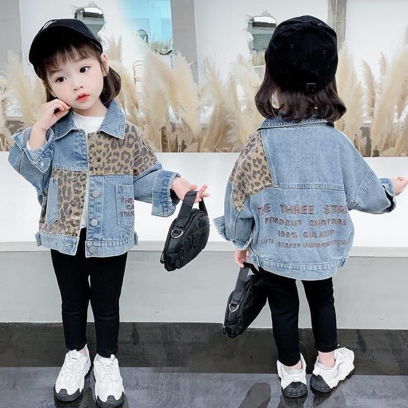 OUTER ANAK IMPOR, JAKET JEANS ANAK, JAKET LEOPARD ANAK