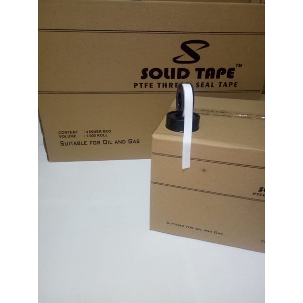 Seal tape / solatip pipa keran 1box / seal tape merek SOLID TAPE cocok untuk air minyak dan gas