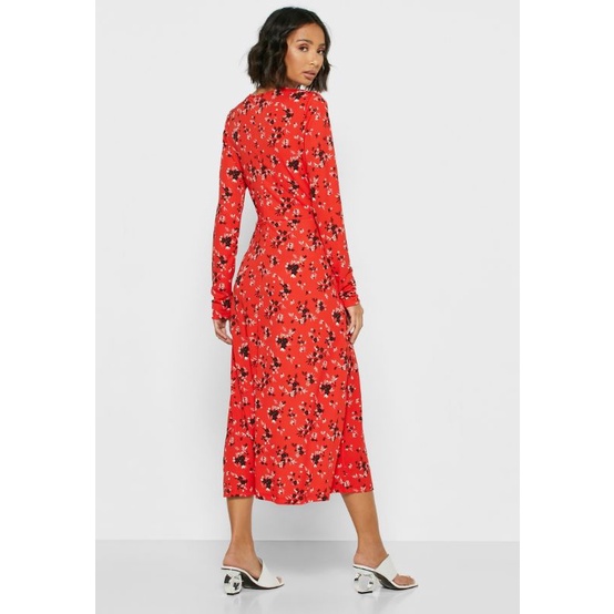 DRESS WANITA B*NANA REPUBLIC MIDI FLORALORIGINAL 100%