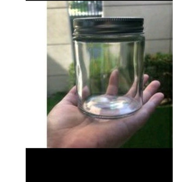 Toples jar 250 ml tutup aluminium