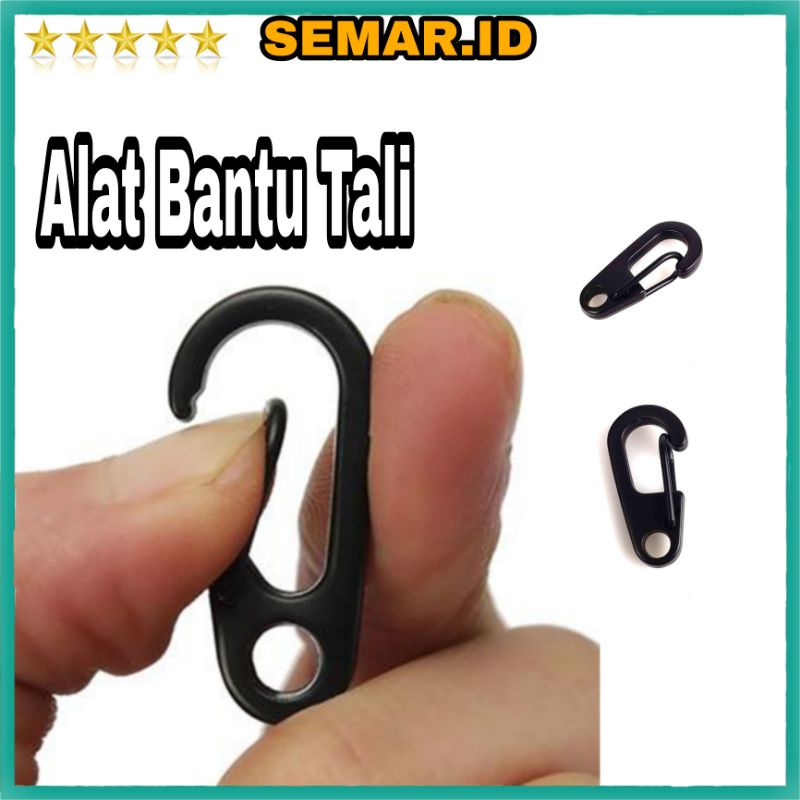 Alat Bantu Tali / Agares Mini D-type Buckle Hanging Carabiner Keychain EDC Portable Tools