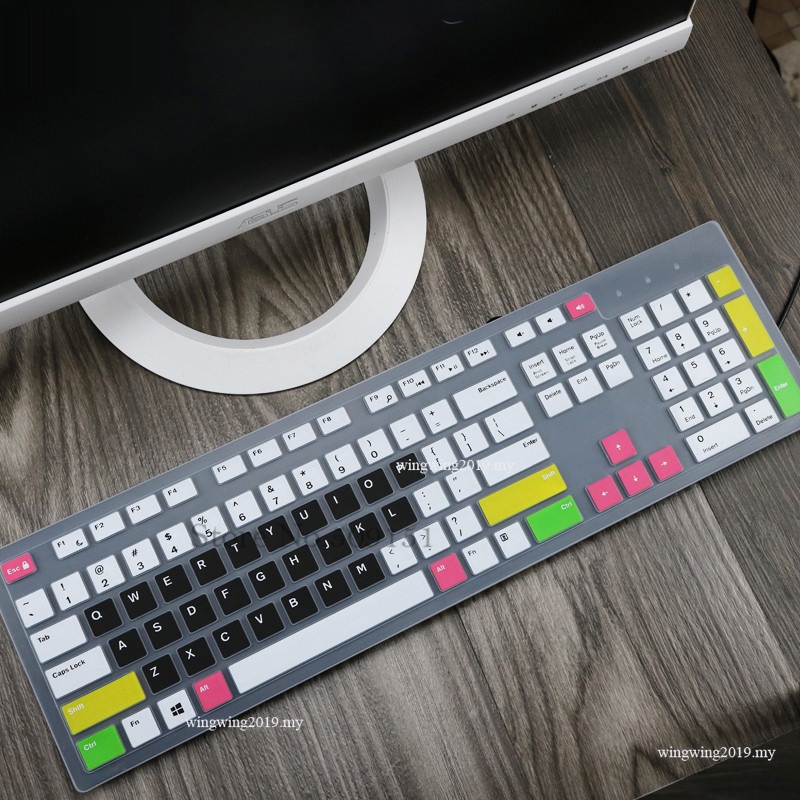 Skin Cover Keyboard Bahan Silikon Untuk Dell Inspiron Desktop OptiPlex 3050 5250 Kb216 3459 3277 3475 3670 5477 3264