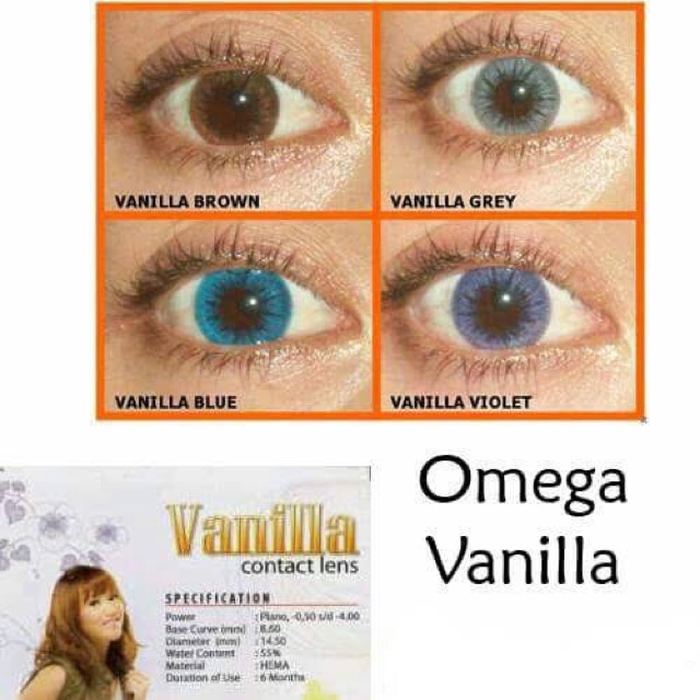 Softlens Omega Vanilla / Softlens Warna Vanilla by Omega