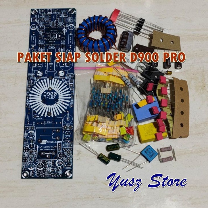 Paket DIY D900 Protector Class D Power Amplifier PCB dan komponen komplit siap solder