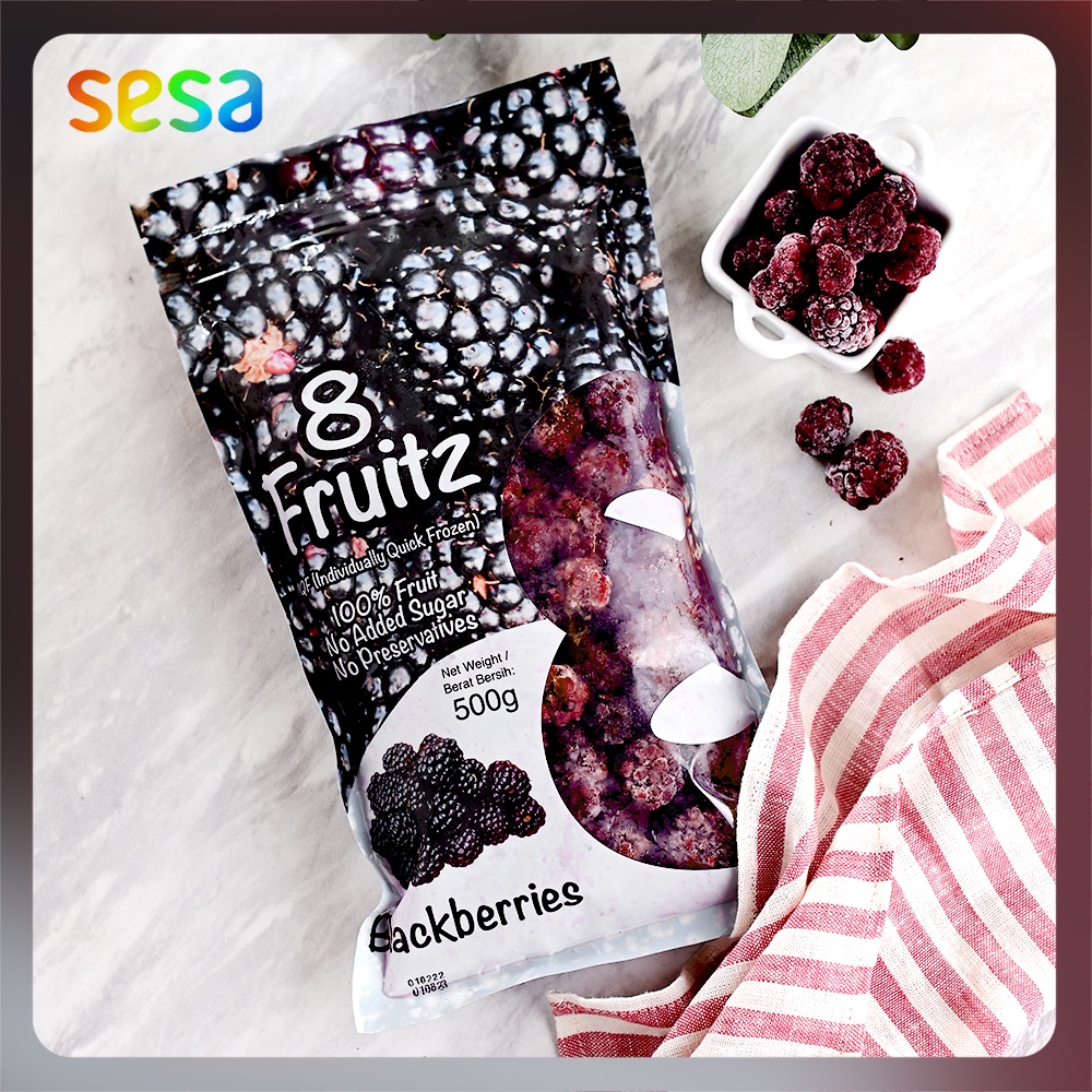 

8 FRUITZ Blackberries Frozen 500gr - Buah Beku