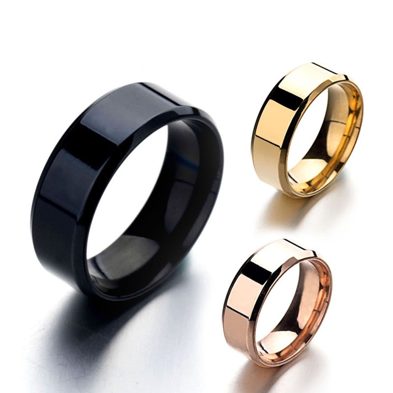 Cincin TITANIUM hitam grade A/cincin couple/cincin wanita-pria/cincin terlaris/promo cincin couple