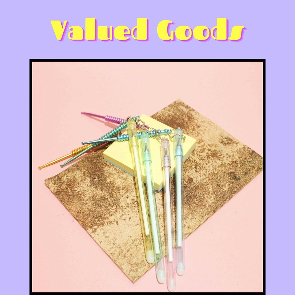 

Pulpen Gantungan Korek Kuping / Ear Bud - UNGU KUNING HIJAU BIRU - pena lucu pen gel bolpoin bulpen warna warni unik alat tulis hadiah anak sekolah & kantor stationery cute karakter kartun - VALUED GOODS (VG)