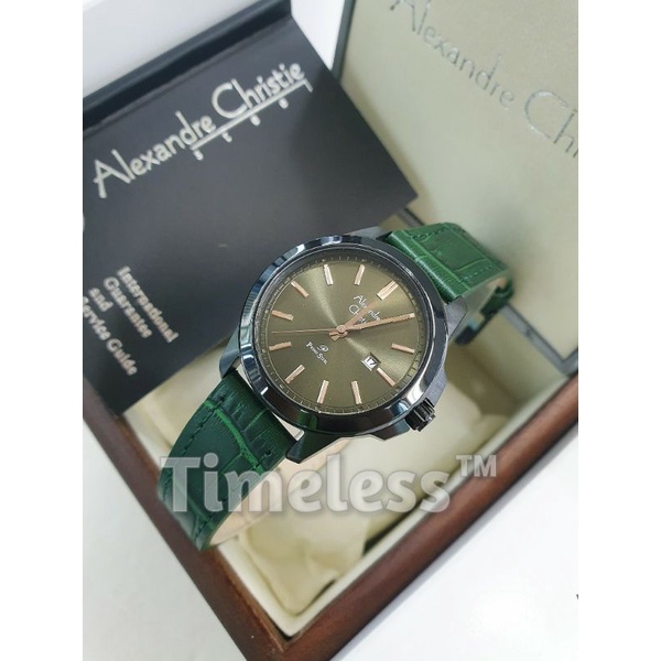 Jam tangan wanita alexandre christie ac 1017 LD Green Primo