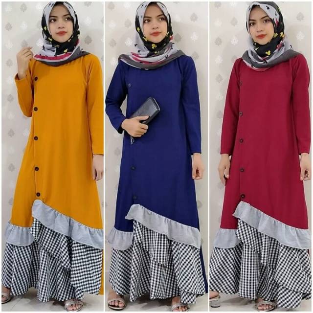 Gamis rempel susun
