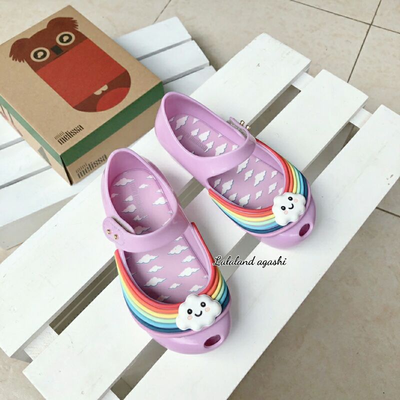 Sepatu Minimel ultragirl sunnyday Pink/sepatu melissa anak/ sepatu melissa pelangi