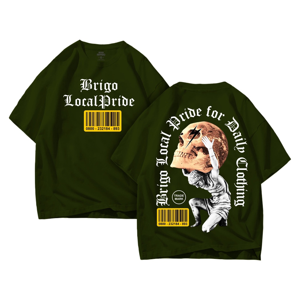 BRIGO Kaos Oversize survive for life Barcode II Kaos Jumbo Size Pria &amp; Wanita II Kaos Oversize Print DTF