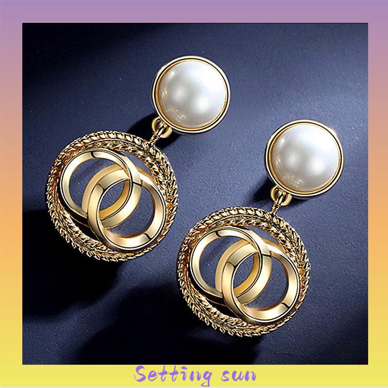 Anting-Anting Fashion Gaya Istana Anting-Anting Mutiara Anting-Anting Wanita Anting-Anting Kepribadian TN