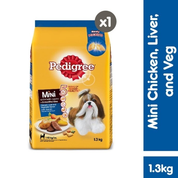 Pedigree small breed 1,3 kg - makanan anjing small mini chicken 1,3 kg