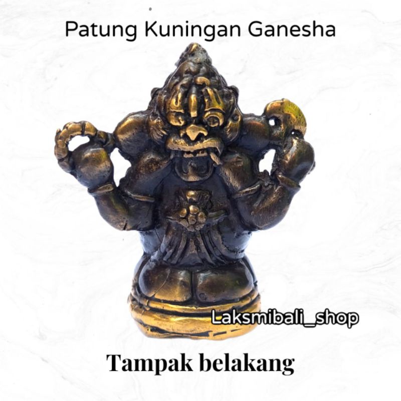 Patung Ganesha 7cm Kuningan