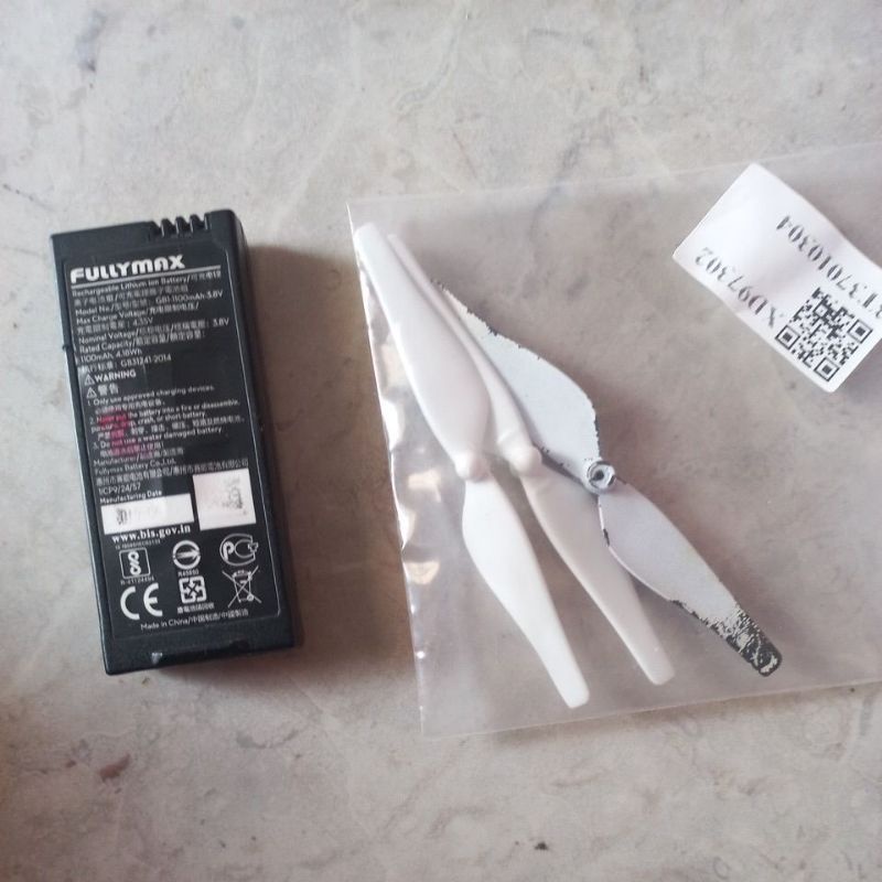 baterai drone dji tello bekas normal gratis baling baling