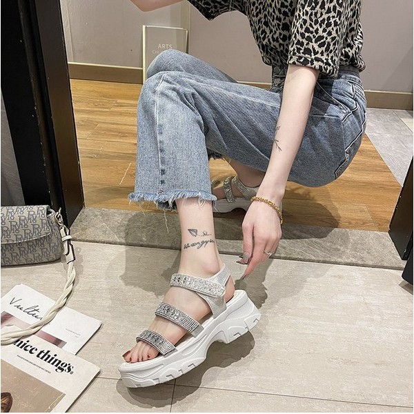 Sandal Wedges Wanita Fashion F88