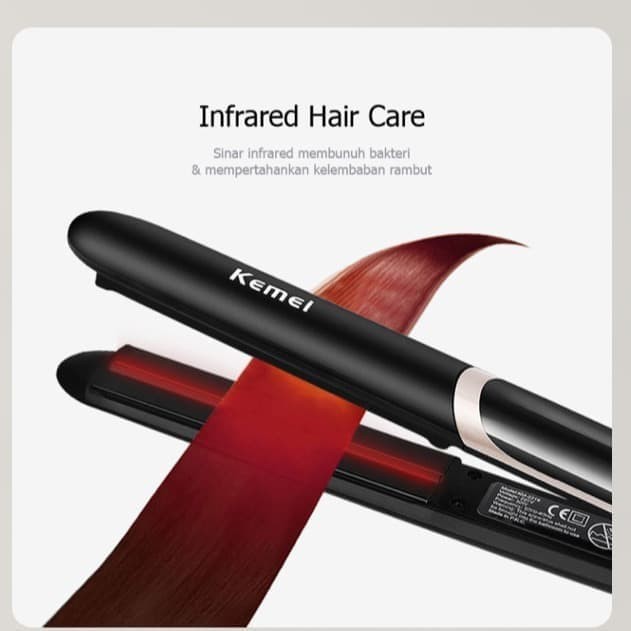 INFRARED HAIR STRAIGHTENER KEMEI 2219 catokrambut lurus smoothing