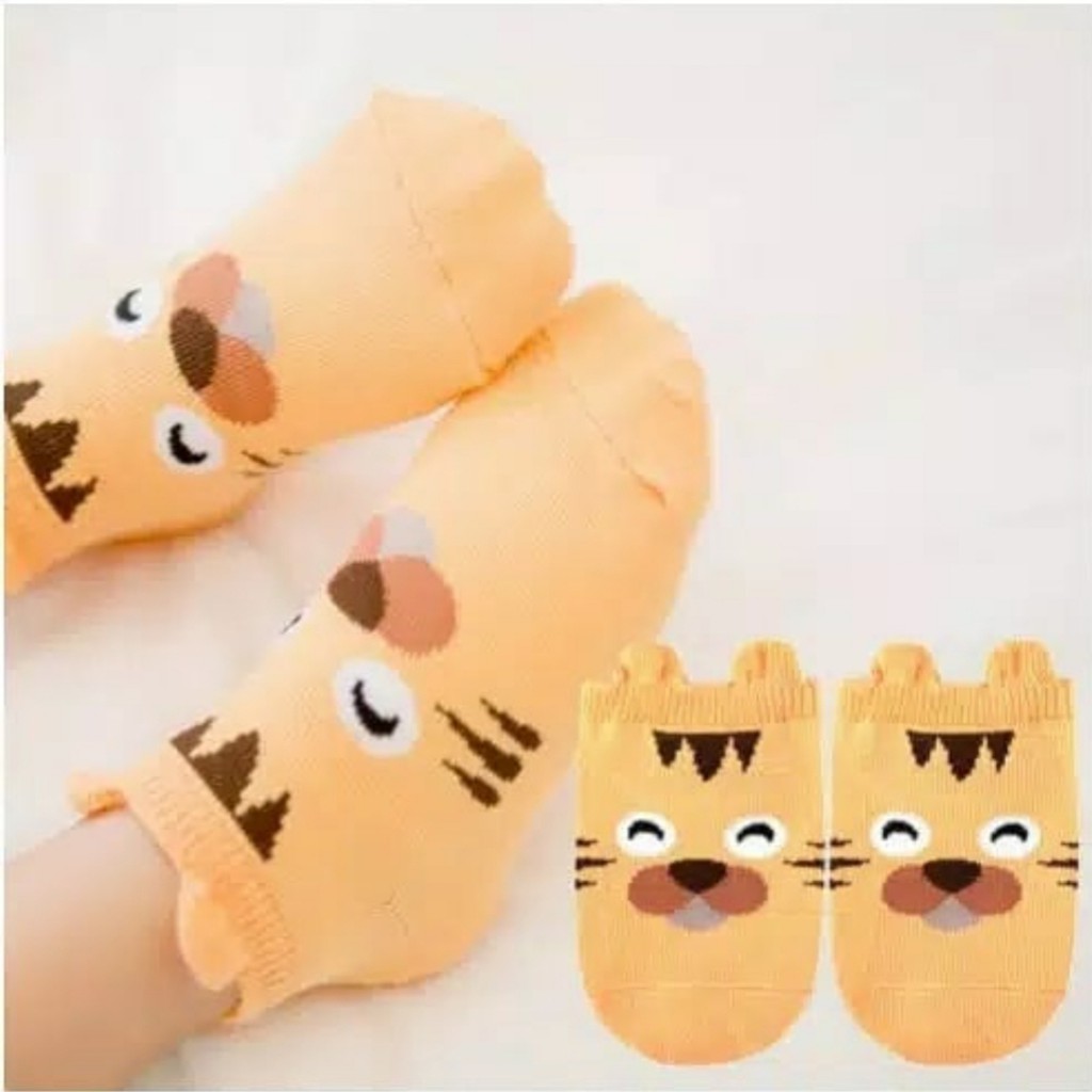 Kaos kaki anak bayi  / baby usia 6 bulan 1 2 tahun animal import