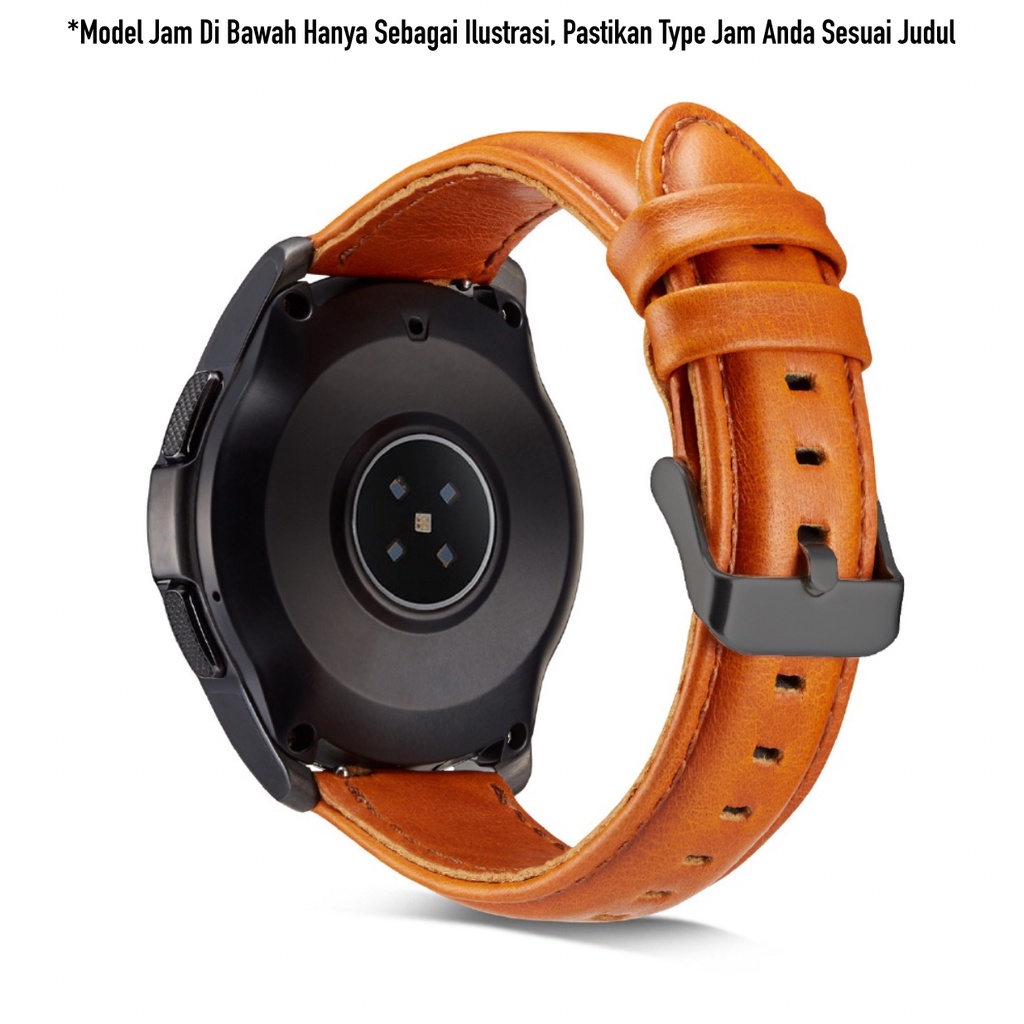 Tali Jam Tangan 22mm Watch Strap Haylou RT LS05S (BUKAN LS05)  - Genuine Leather Kulit