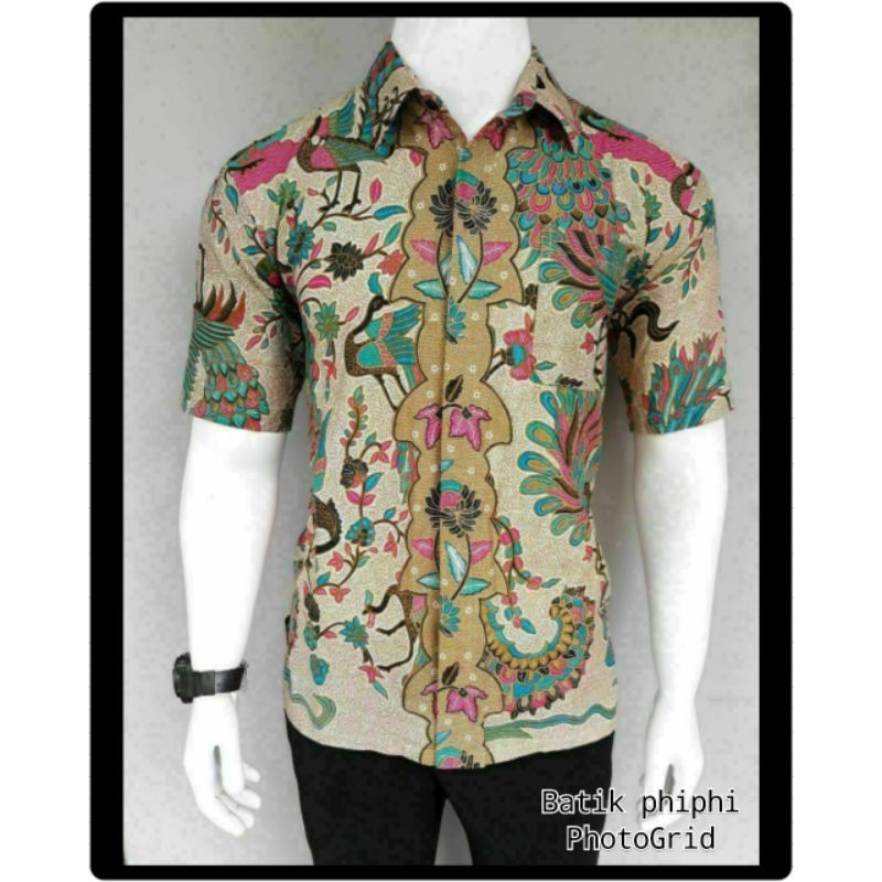 KEMEJA BATIK LENGAN PENDEK AKAR ALANG ALANG ORIGINAL