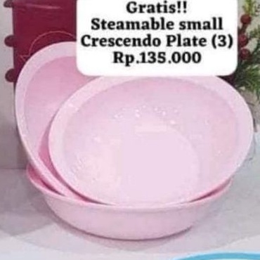 PROMO TUPPERWARE SMALL CRESCENDO PLATE 3PCS